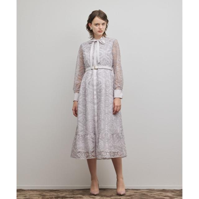 グレースコンチネンタル（GRACE CONTINENTAL）/オーナメント刺繍フレアワンピース_18
