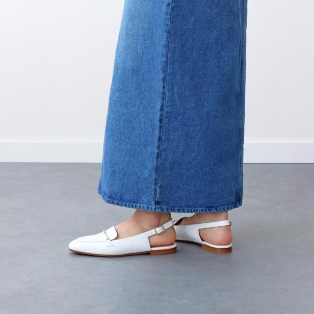 ファビオ ルスコーニ（FABIO RUSCONI）/FABIO RUSCONI◆1．3cmヒール◆ビットモカバックバンドパンプス