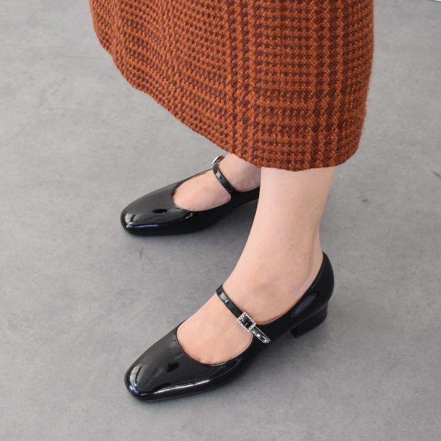 ファビオ ルスコーニ（FABIO RUSCONI）/FABIO RUSCONI◆3．5cmヒール◆ワンストラップローヒールパンプス