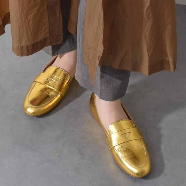 ファビオ ルスコーニ（FABIO RUSCONI）/FABIO RUSCONI◆ラウンドトウベーシックローファー