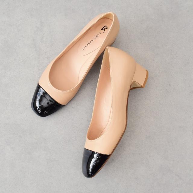 ファビオルスコーニ FABIO RUSCONI 靴 パンプス 35 1 / 2 スエード ボルドー レディース アウトソール張替済 ファビオルスコーニ FABIO RUSCONI ローヒールバックルパンプス