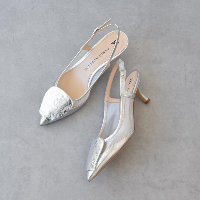 Ferragamo ベージュ スリングバックサンダル　22.5cm 未使用 ファビオルスコーニ FABIO RUSCONI オーナメント付きスエード