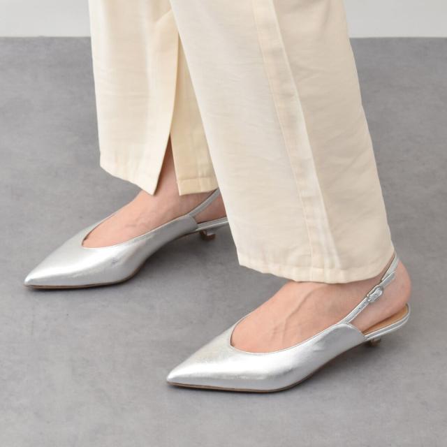 ファビオ ルスコーニ（FABIO RUSCONI）/FABIO RUSCONI◆2．7cmヒール◆キトゥンヒールバックバンドパンプス