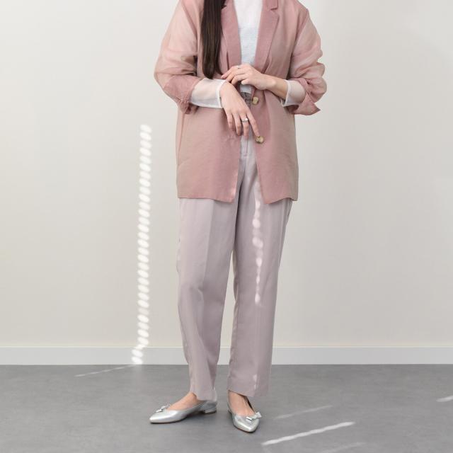 【未使用】FABIO RUSCONI リボンパンプス　ピンクベージュ【箱なし】 ファビオ ルスコーニ（FABIO RUSCONI）/FABIO RUSCONI◇ポインテッド