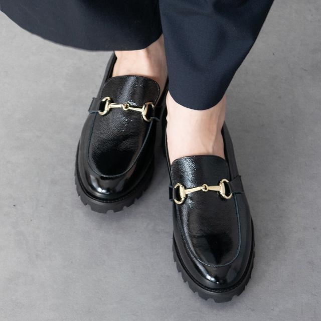 ファビオ ルスコーニ（FABIO RUSCONI）/FABIO RUSCONI◆3．5cmヒール◆EVAタンクソールビットローファー