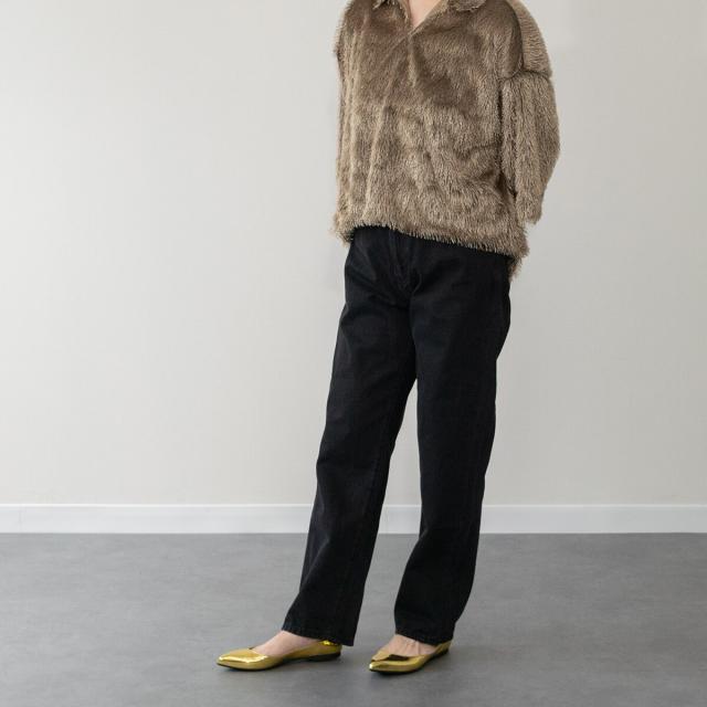 ファビオ ルスコーニ（FABIO RUSCONI）/FABIO RUSCONI◆0．9cmヒール◆ポインテッドトウフラットパンプス