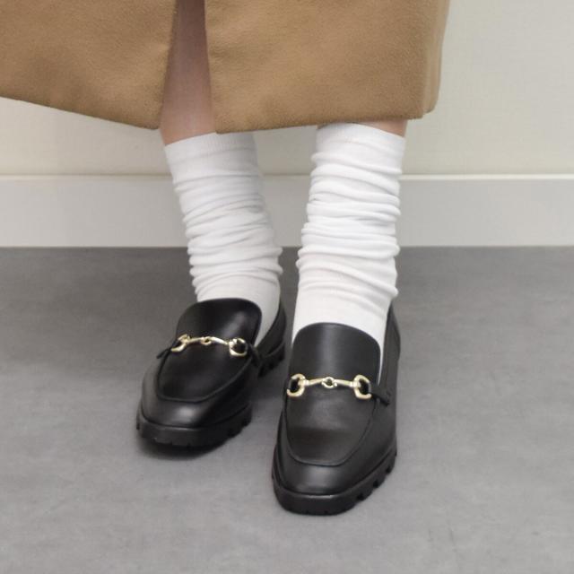 ファビオ ルスコーニ（FABIO RUSCONI）/FABIO RUSCONI◆1．5cmヒール◆スクエアトウビットローファー