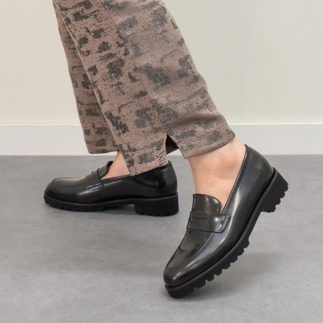 ファビオ ルスコーニ（FABIO RUSCONI）/FABIO RUSCONI◆3．5cmヒール◆軽量タンクソールローファー