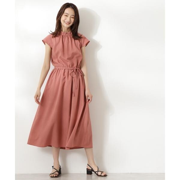 エヌ ナチュラルビューティーベーシック フリルネックブラウジングワンピース S Size Line の通販はau Pay マーケット Brand Square By Oioi ブランドスクエアbyマルイ