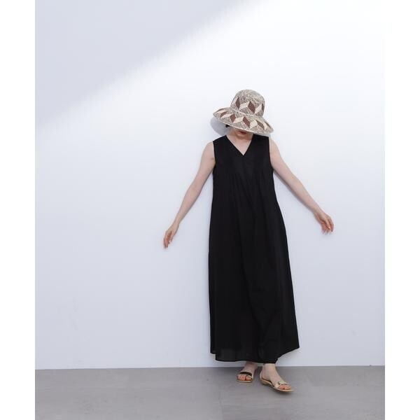 エヌ ナチュラルビューティーベーシック（N．Natural Beauty Basic*）/タックショルダーコットンボイルワンピース《S Size Line》