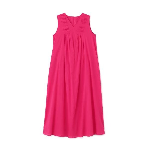 エヌ ナチュラルビューティーベーシック（N．Natural Beauty Basic*）/タックショルダーコットンボイルワンピース《S Size Line》