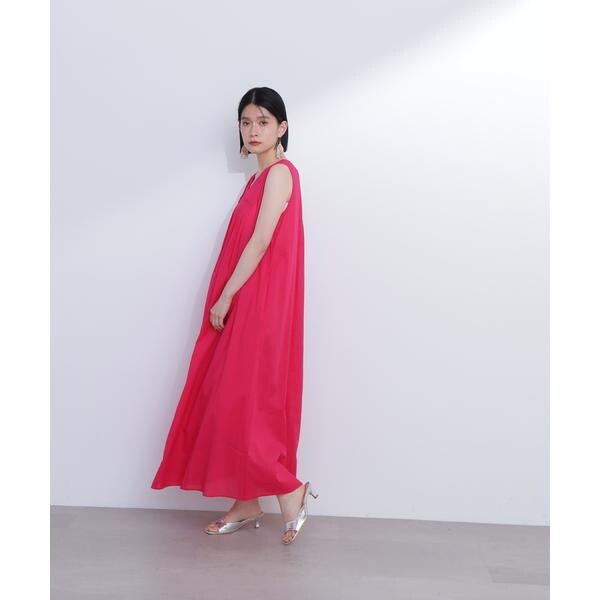 エヌ ナチュラルビューティーベーシック（N．Natural Beauty Basic*）/タックショルダーコットンボイルワンピース《S Size Line》