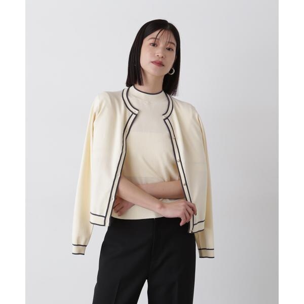 エヌ ナチュラルビューティーベーシック（N．Natural Beauty Basic*）/バイカラーカーディガンセットの通販は