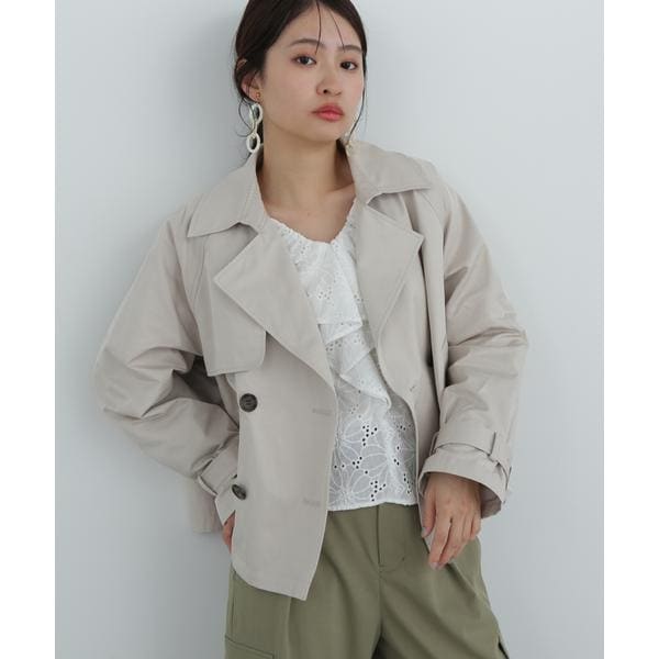 エヌ ナチュラルビューティーベーシック（N．Natural Beauty Basic*）/袖バックルショートトレンチコート