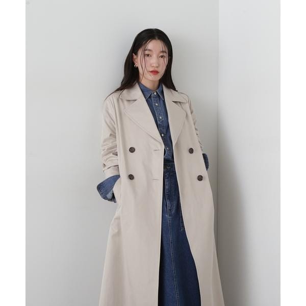 エヌ ナチュラルビューティーベーシック（N．Natural Beauty Basic*）/ボックスシルエットトレンチコート