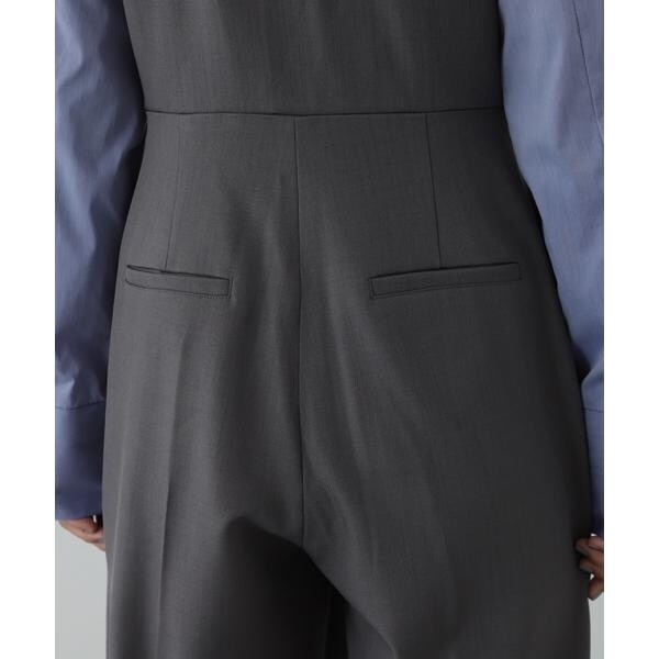 エヌ ナチュラルビューティーベーシック（N．Natural Beauty Basic*）/シャツドッキングテイラードジャンプスーツ《S Size Line》