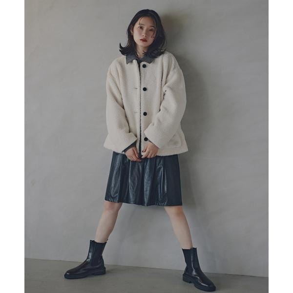 エヌ ナチュラルビューティーベーシック（N．Natural Beauty Basic*）/フェイクレザーハーフパンツ