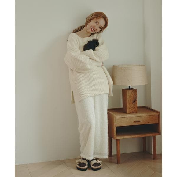 エヌ ナチュラルビューティーベーシック（N．Natural Beauty Basic*）/フェザータッチワイドパンツ