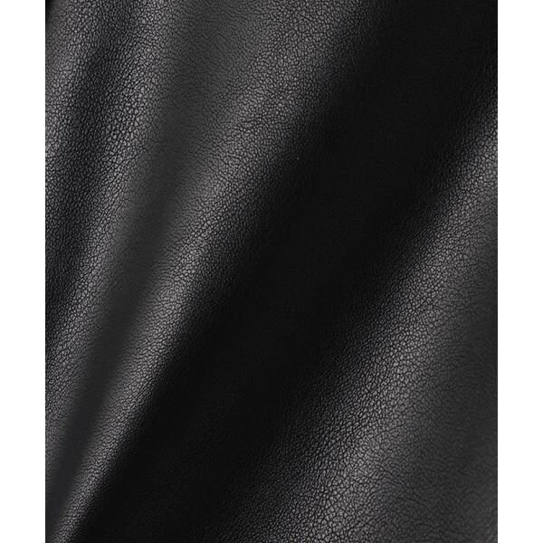 エヌ ナチュラルビューティーベーシック（N．Natural Beauty Basic*）/フェイクレザーステンカラーブルゾン