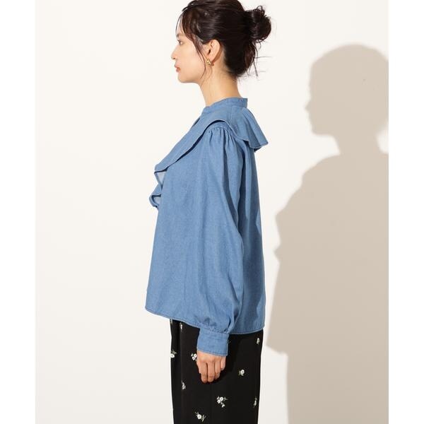 エヌ ナチュラルビューティーベーシック（N．Natural Beauty Basic*）/デニムラッフルブラウス_12