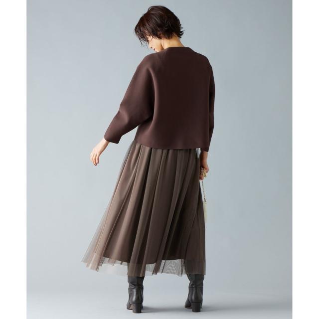 自由区（JIYU−KU）/ポリエステルホールガーメントラグランボタン ニット_14