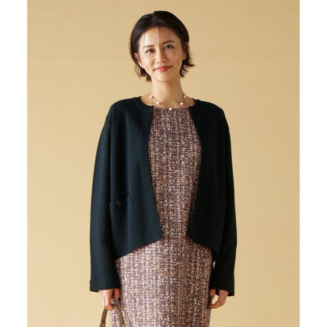 自由区（JIYU−KU）/【セットアップ対応】ヴィスコースウールニット ジャケット