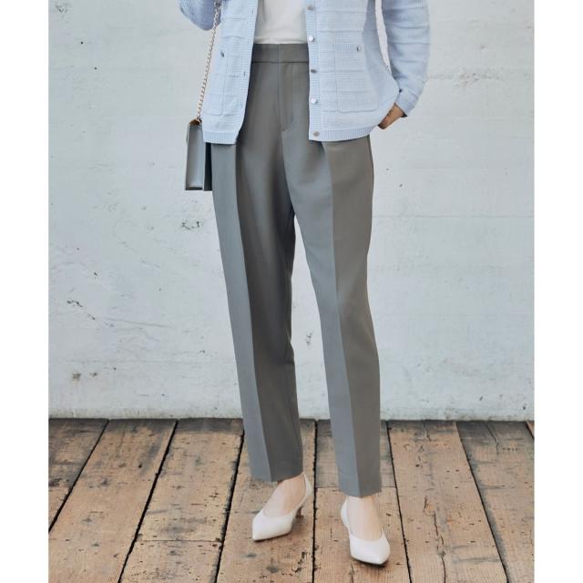 自由区（JIYU−KU）/【洗える】オックスストレッチテーパード パンツ