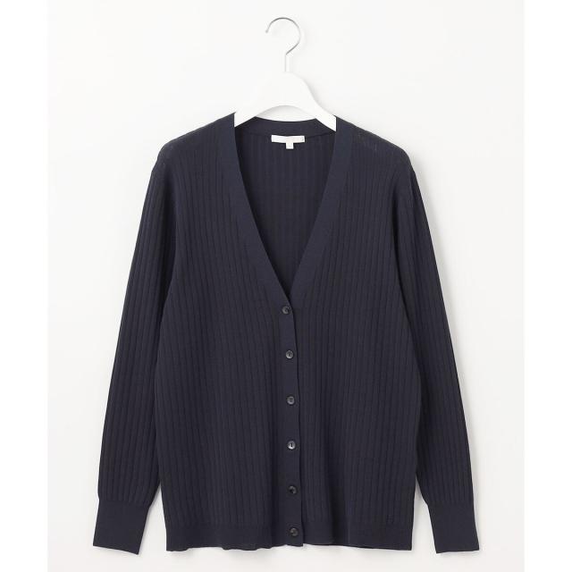 自由区（JIYU−KU）/【アンサンブル対応・洗える】ハイツイストコットンアセテート カーディガン