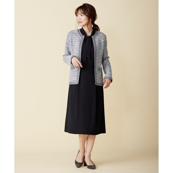 Ｊプレス（J．PRESS）/【洗える】TWEED KNIT カーディガン の通販はau