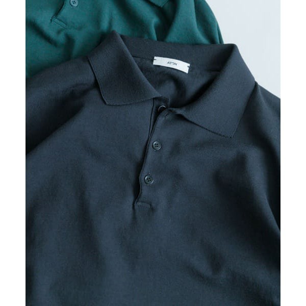 アーバンリサーチ（URBAN RESEARCH）/ATON　FRESCA KNIT CREW POLO