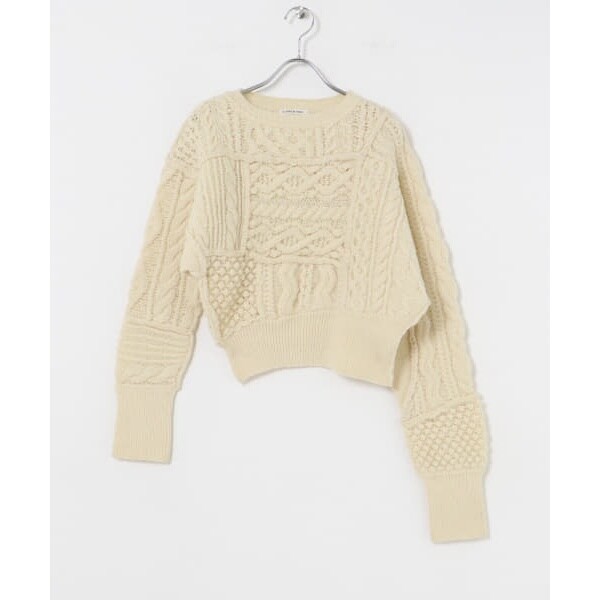 【NEW】アーバンリサーチ（URBAN RESEARCH）/CURRENTAGE　CABLE PATCH KNIT