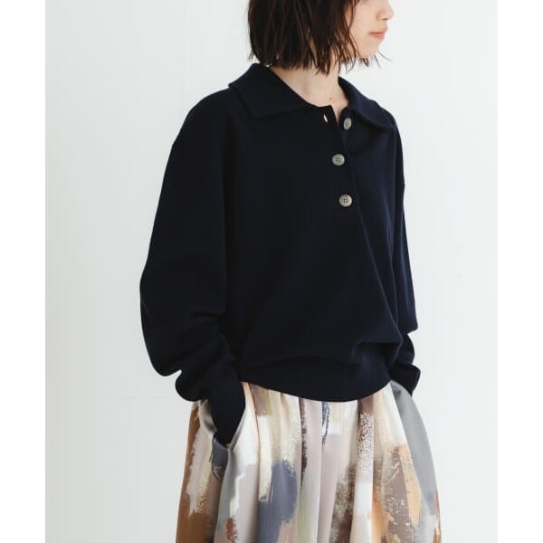 アーバンリサーチ(URBAN RESEARCH)/スウェットライクシャツカラーニットの通販は アーバンリサーチ(URBAN RESEARCH)/スウェットライクシャツカラーニットの通販は