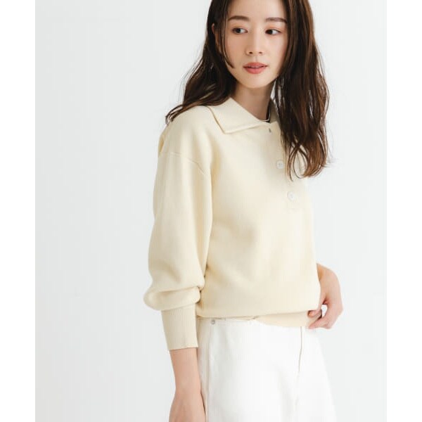 アーバンリサーチ(URBAN RESEARCH)/スウェットライクシャツカラーニットの通販は アーバンリサーチ(URBAN RESEARCH)/スウェットライクシャツカラーニットの通販は