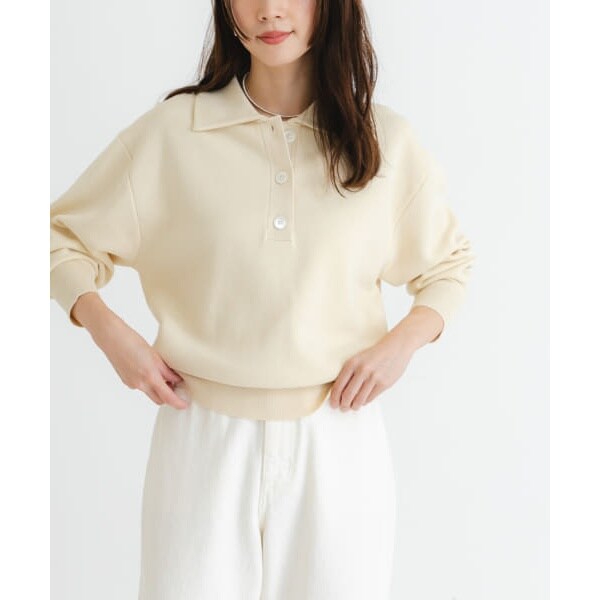 アーバンリサーチ(URBAN RESEARCH)/スウェットライクシャツカラーニットの通販は アーバンリサーチ(URBAN RESEARCH)/スウェットライクシャツカラーニットの通販は
