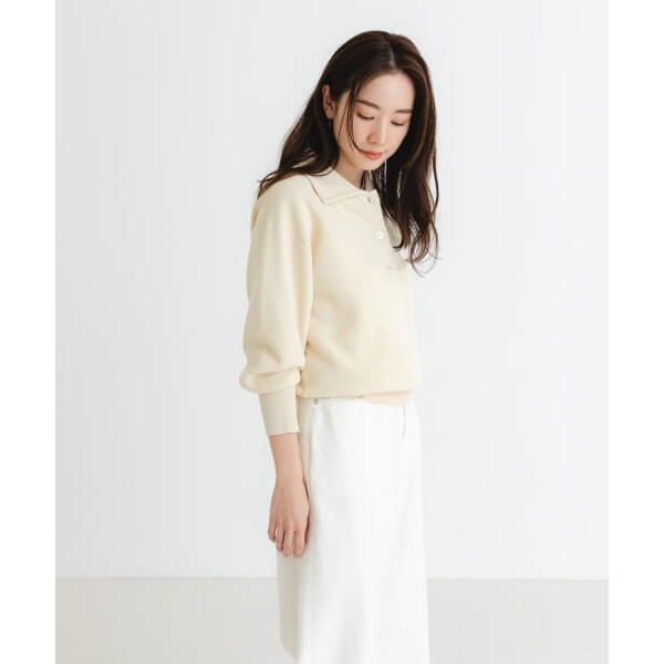 アーバンリサーチ(URBAN RESEARCH)/スウェットライクシャツカラーニットの通販は アーバンリサーチ(URBAN RESEARCH)/スウェットライクシャツカラーニットの通販は