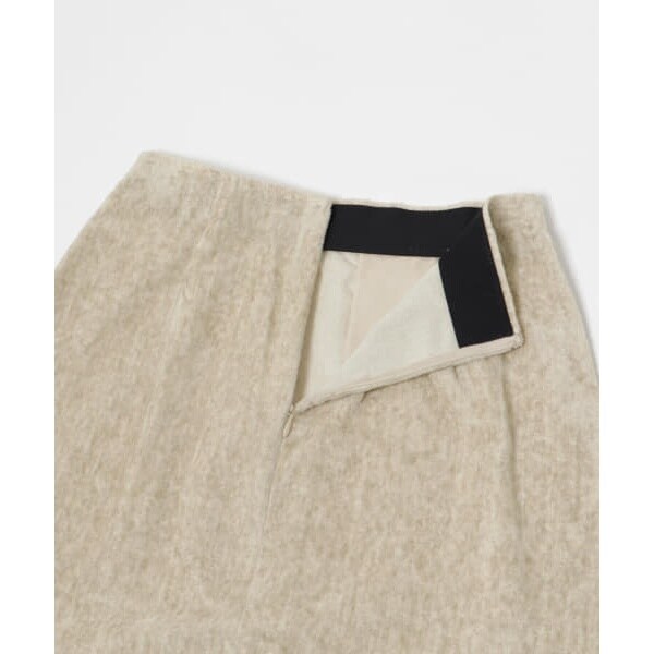 【ATON】LINEN VELVET | SIDE SLIT SKIRT Alex Evenings Long Velvet Skirt with Side Slit 3915397