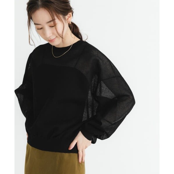 アーバンリサーチ（URBAN RESEARCH）/new basic　リネン混スポンディッシュニットプルオーバーの通販は 10,032円