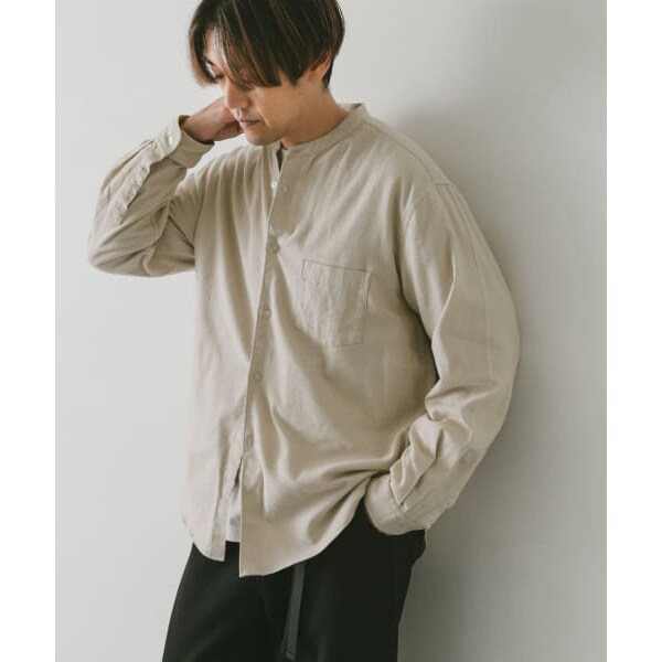 アーバンリサーチ ドアーズ（URBAN RESEARCH DOORS）/ネルバンドカラーシャツの通販は