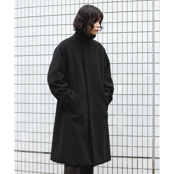 DOORS ニットメルトン パデット バルマカンコート URBAN RESEARCH DOORS ステンカラーコート コート ニット