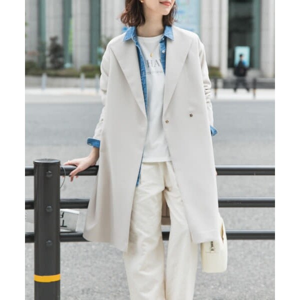 アーバンリサーチ ドアーズ（URBAN RESEARCH DOORS）/ダブルクロスガウンコート