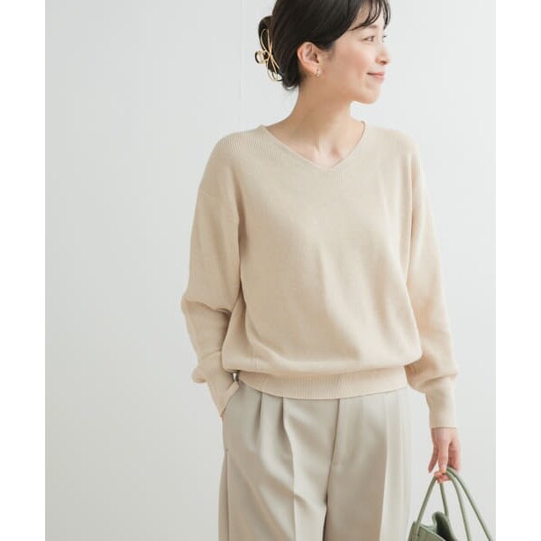 アーバンリサーチ ドアーズ（URBAN RESEARCH DOORS）/コットン畦Vネックニットの通販は 9,350円