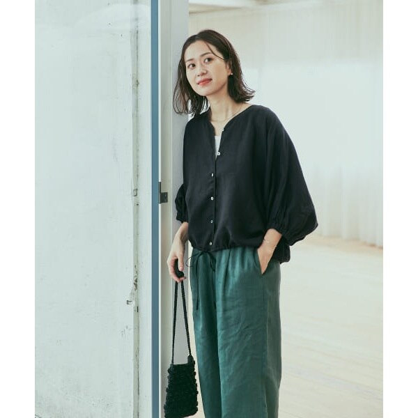 URBAN RESEARCH DOORS リネンドロストドルマンブラウス URBAN RESEARCH