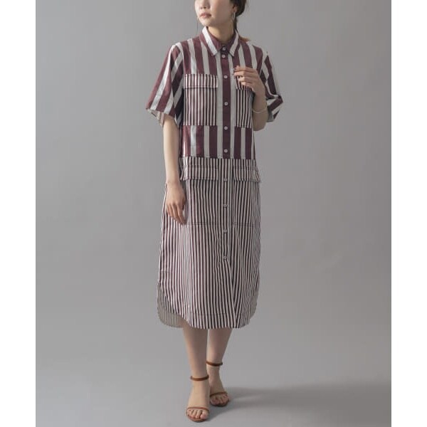 アーバンリサーチ ロッソ（URBAN RESEARCH ROSSO）/LEE MATHEW Grace Shirtsdress ひざ丈