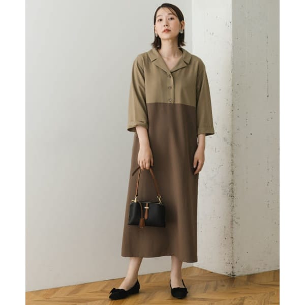 アーバンリサーチ ロッソ（URBAN RESEARCH ROSSO）/F by ROSSO　バイカラーワンピースの通販は 6,006円