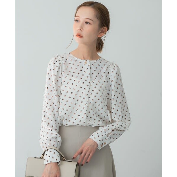 アーバンリサーチ ロッソ（URBAN RESEARCH ROSSO）/フラワープリントパフブラウスの通販は