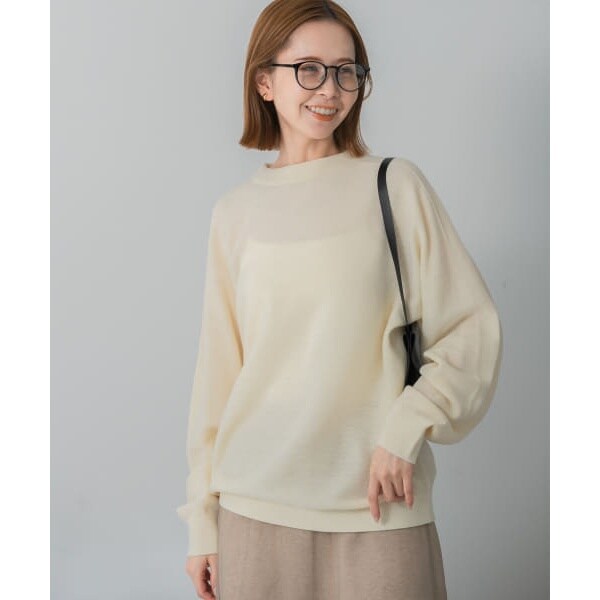 アーバンリサーチ ロッソ（URBAN RESEARCH ROSSO）/ウォッシャブルビルドネックホールニットの通販は 7,150円