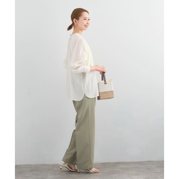 アーバンリサーチ ロッソ（URBAN RESEARCH ROSSO）/ランダムタックセミシアーブラウスの通販は