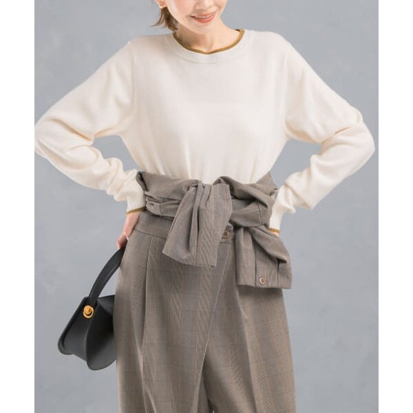 アーバンリサーチ ロッソ（URBAN RESEARCH ROSSO）/バイカラーコンパクトニットの通販は