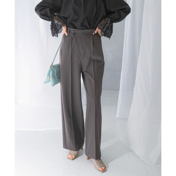 アーバンリサーチ ロッソ（URBAN RESEARCH ROSSO）/【予約】ヘリンボーンラップストレートパンツの通販は