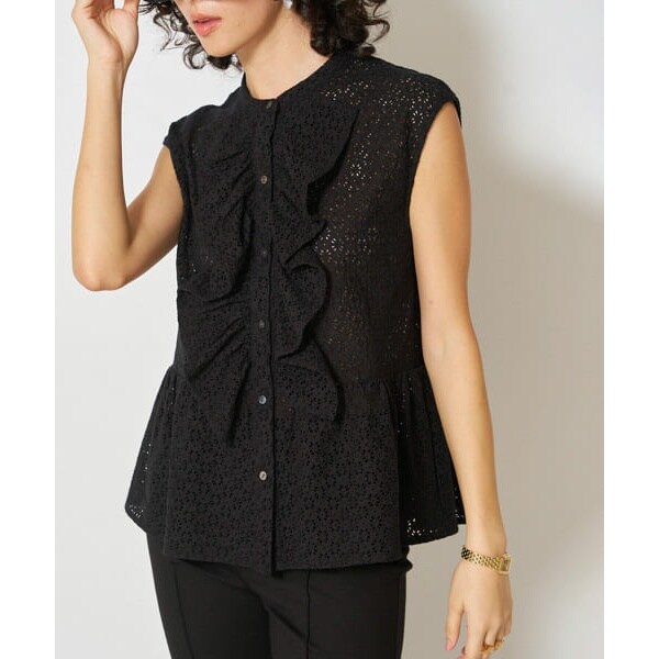 【NEW】アーバンリサーチ ロッソ（URBAN RESEARCH ROSSO）/Mewl　アイレットレースブラウスの通販は